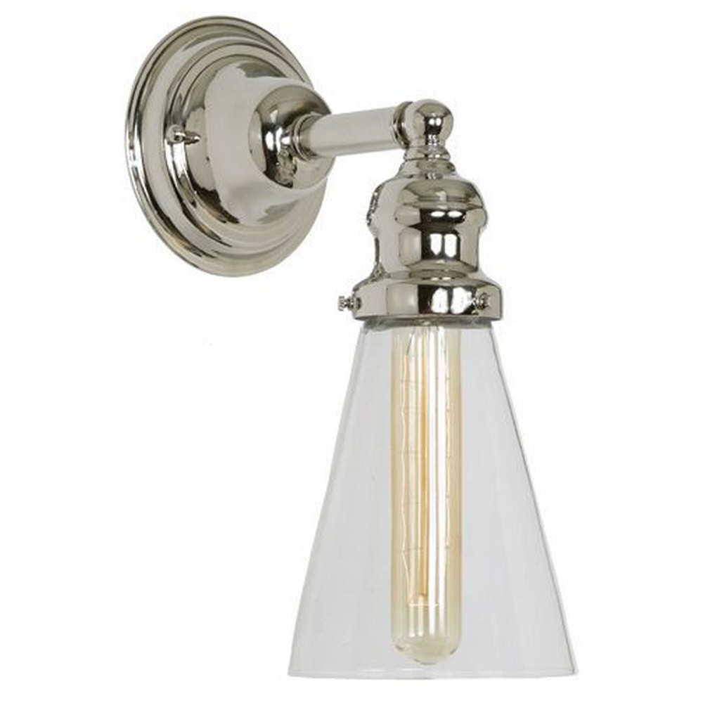 JVI Designs-1210-17 S10-Union Square - One Light 11.50 Inch Wall Sconce Pewter  Gun Metal Finish with Clear Glass